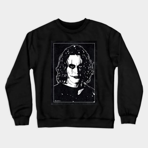 ERIC DRAVEN - The Crow (Black and White) Crewneck Sweatshirt by Famous Weirdos